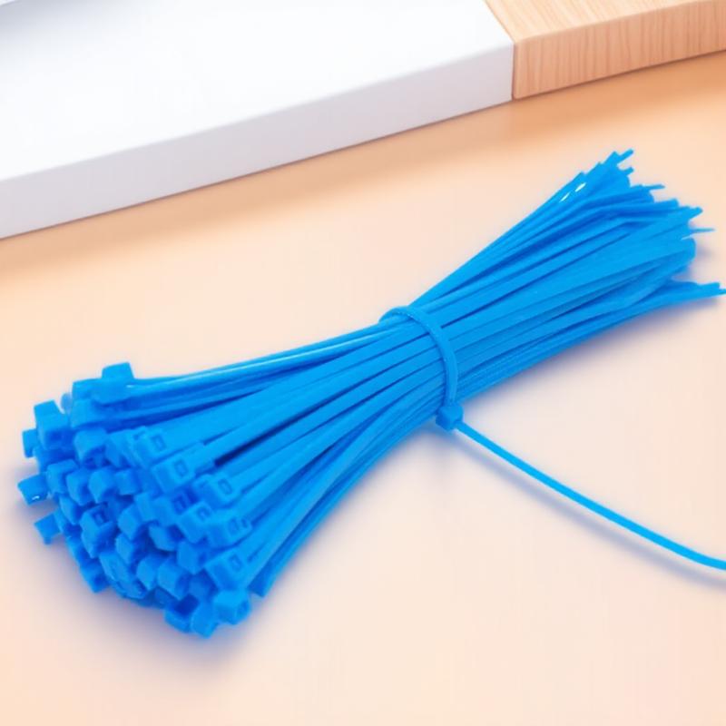 100 Stück 2,5 mm x 150 mm Selbstverriegelnde Nylon-Kabelbinder Weiß Schwarz Drahtorganisator Befestigungszubehör