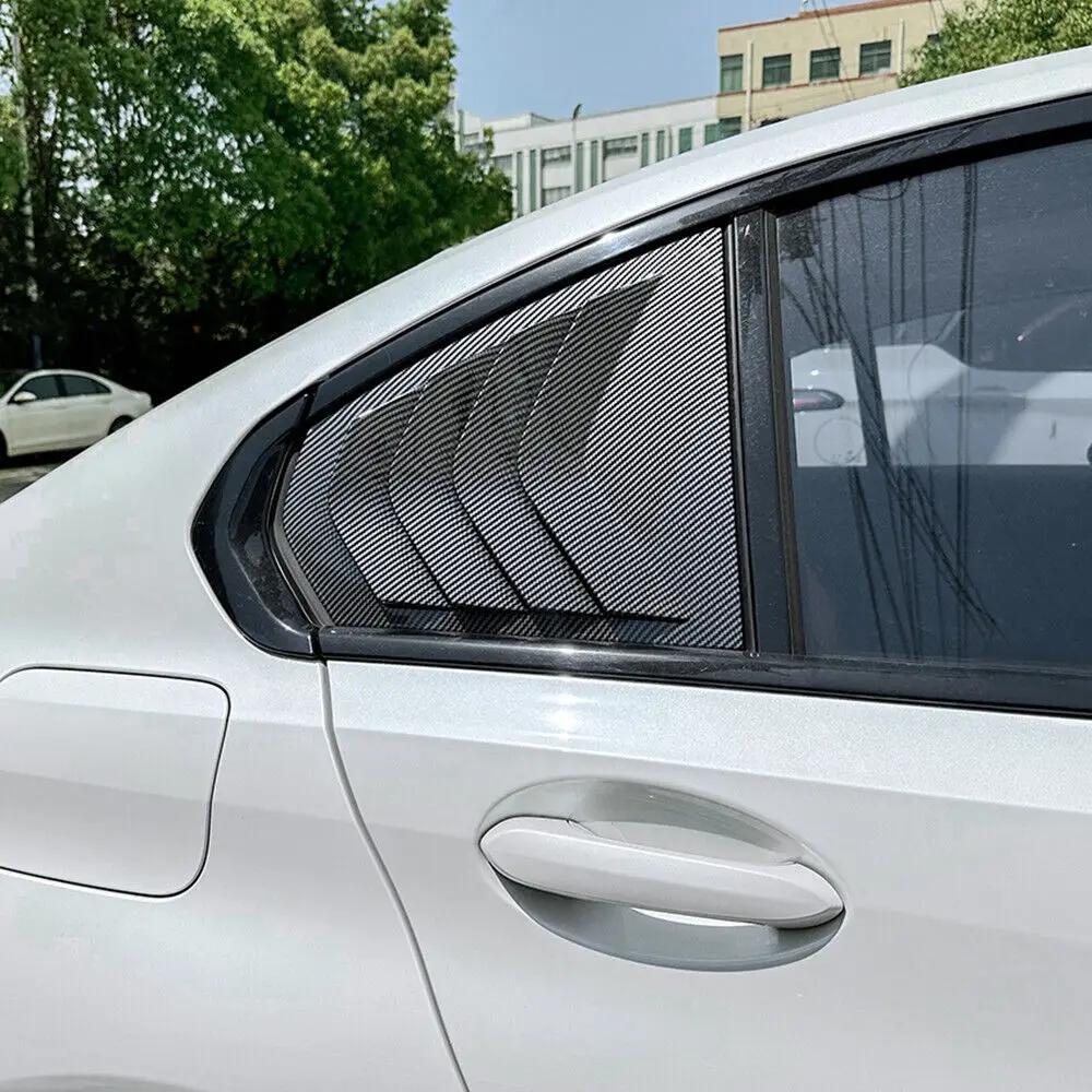 For BMW 3 Series G20 320i 325i 330i 2019-2025 Car Rear Louver Window Side Shutter Cover Trim Sticker Vent Scoop ABS Carbon Fiber