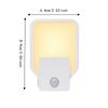 Red Light Motion Sensor Night Lights US/UK/EU Wireless Wall  Lamp  for Bathroom Bedroom Living Room