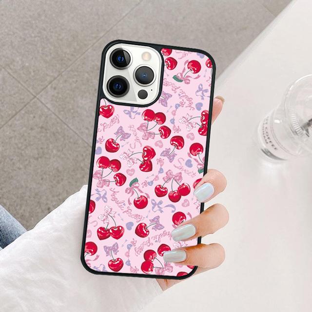 Food fruit red Cherry Phone Case Cover For iPhone 17 Air 15 16 14 13 12 Pro Max 11 Pro Max Plus Coque Shell