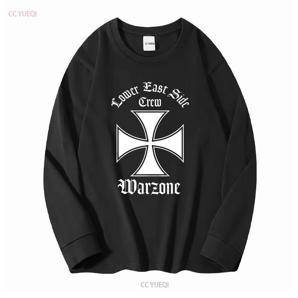 Seltenes Vintage 90er Warzone Lower East Side Crew T-Shirt NYHC Punk Hardcore XL vintage Gewaschene Grafikdesigner Kleidung Mode