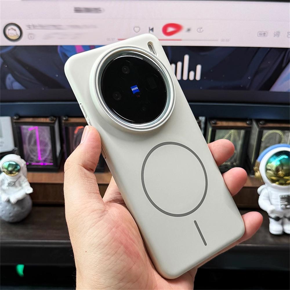 Ultra Thin Solid Color Magnetic Wireless Charging Matte Case For VIIVO X200 Ultra X200 Pro MINI X200S Slim Hard PC Phone Cover