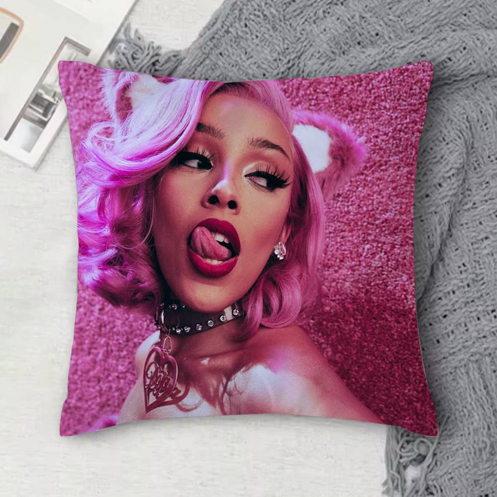 DDoja Cat Doublesided Printed Square Decorative Cushion Cover for Sofa Living Room Home Decor