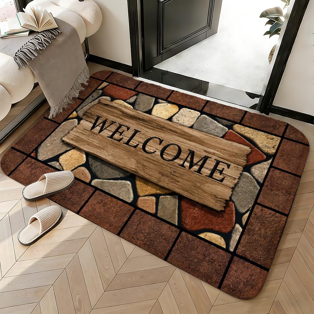 Soft Absorbent Non-Slip Rug Bathroom Mat Floor Mat Home Decor Doormat Bedroom Floor Mat Shower Carpet