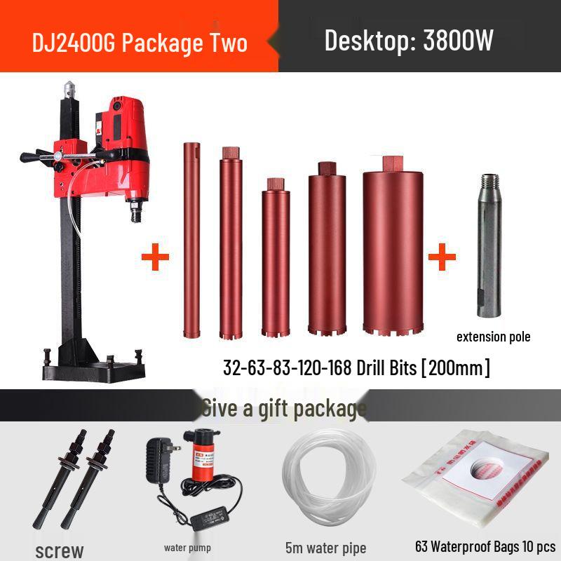 Dingjian High-Power Waterless Diamond Core Drill for Concrete and Engineering.