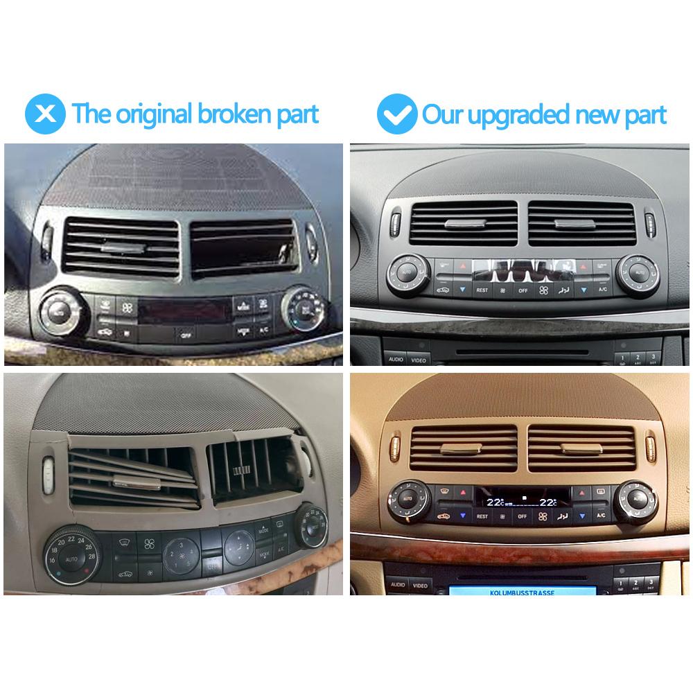Front Dashboard Air Conditioning AC Vent Grille Cover Panel For Mercedes Benz E Class W211 2003-2008 E200 E230 E260 E280 E300
