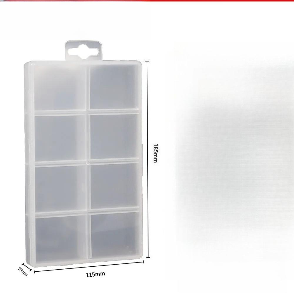 PP Werkzeugaufbewahrungsbox mit 8 Fächern für Reparaturwerkzeuge Holzbearbeitungs-Organizer-Koffer und kleine Eisenwarenzubehörteile