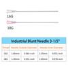 10/20pcs 16G 18G 3-1/5" Blunt Tip Dispensing Needle for Liquid Glue Gun 100mm Length