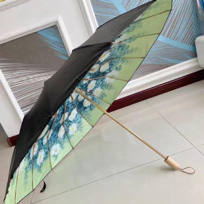 Umbrella for Women Parasol UPF50+ Sun Umbrella UV Protection Sunny and Rainy Umbrella Sunshade Fold Large Sunscreen Rain