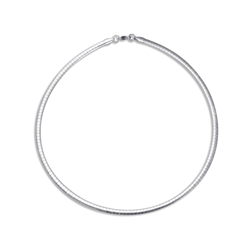 European American Retro Stainless Steel Round Clavicle Necklace - Three-Color Fashion for Women стальной