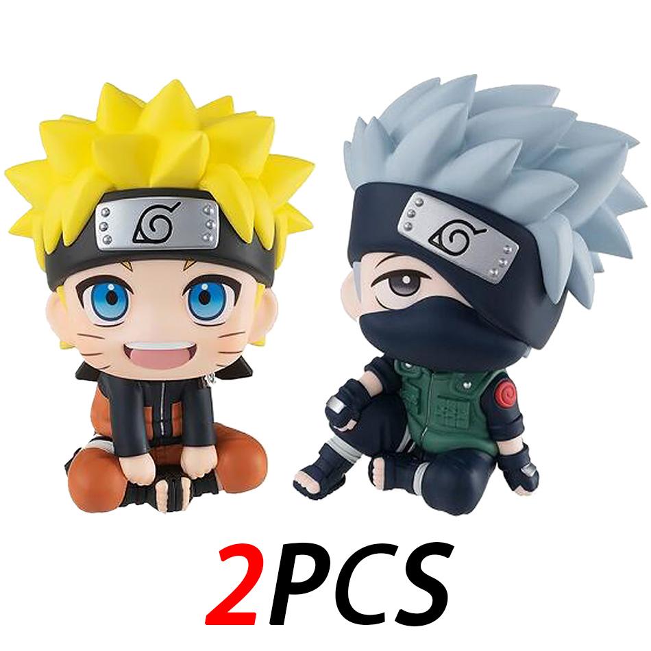 Naruto Anime Figure Naruto Kakashi Action Figure Q Version Kawaii Sasuke Itachi Figurine Car Decoration Collection Model Toy
