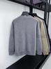 Men's Trendy Loose Fit Round Neck Sweater - Autumn/Winter 2025 Collection, Simple Solid Color Casual Knit Base Layer