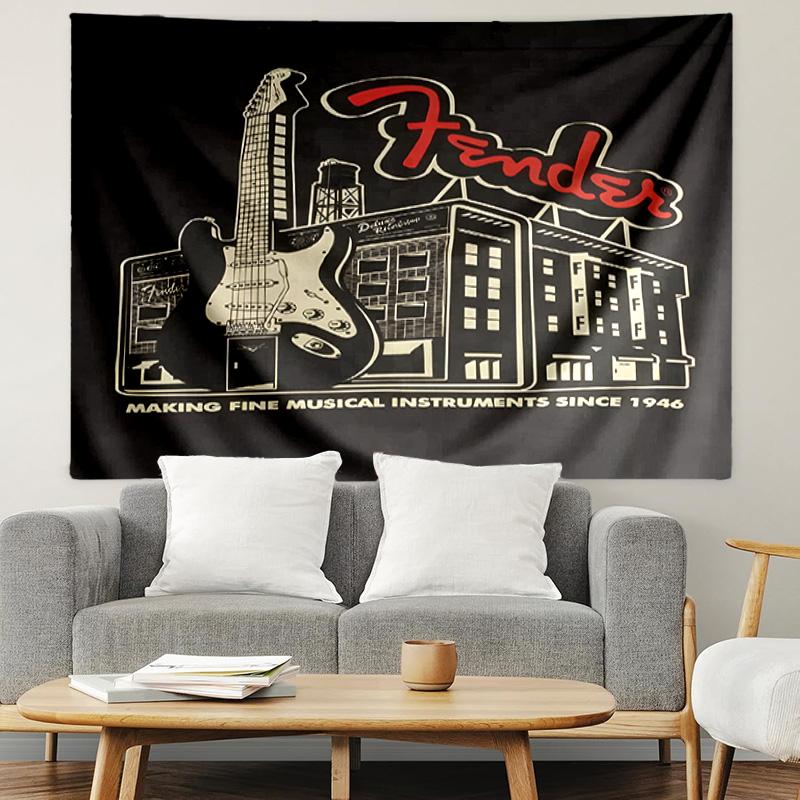 Fender Print Tapestry, Lightweight Wall Hanging, for Bedroom, Dorm, Living Room, Home Art Decor, Birthday Christmas Gift for Friends