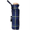 Nifty Colors Folding 50cm Umbrella, Light-Blocking Check, 5-Tier Mini, Navy,