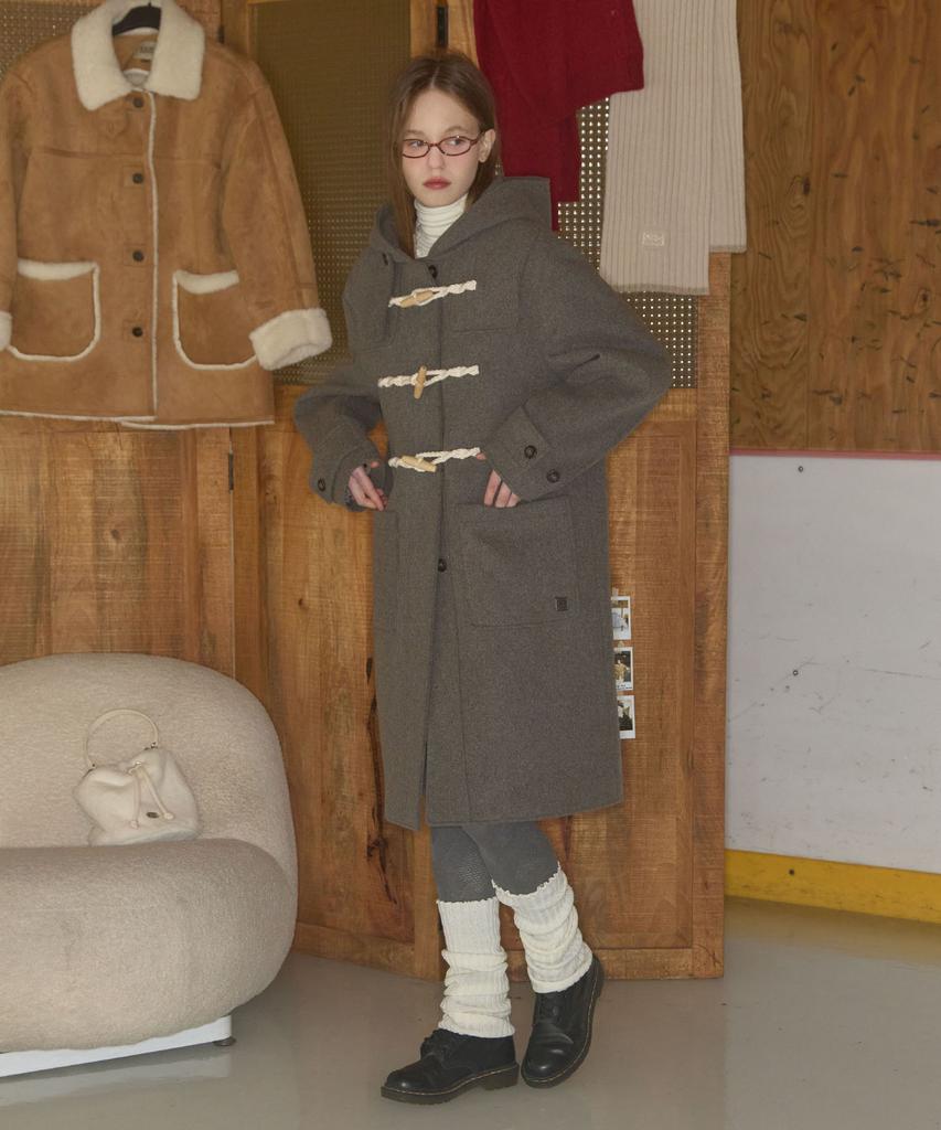 Cgp Wool Duffle Long Coat_Gray