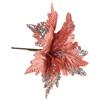 Velvet Cloth Christmas Fake Flower Glitter Xmas Tree Ornaments  Party Supplies