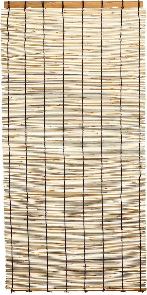 Tianjin Blinds: Natural Yoshi Sunshade, Privacy Screen, New Yoto, Small, Set of 2, Approx. 45 x 80cm, Good Ventilation, Mizukan Seirensho