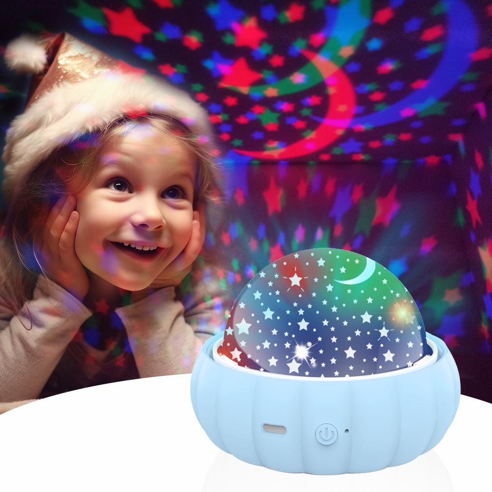 Starry Sky Rotating Night Light - Creative 360° Colorful Projector for Kids