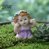Flower Fairy Collectibles Garden Figurine Hand-Painted Resin Statue with Wings Indoor Outdoor Yard Waterproof Statues Lawn Decor Landscaping