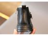 British-Style Kids' Winter Boots: Fleece-Lined, Soft-Soled Cotton for Boys & Girls, Martin Design.