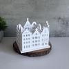 Silicone Candle Holder Mold House Shape Silicone Candle Stand Making Mold Craft Candlestick Molds for Making Epoxy Resin Candles