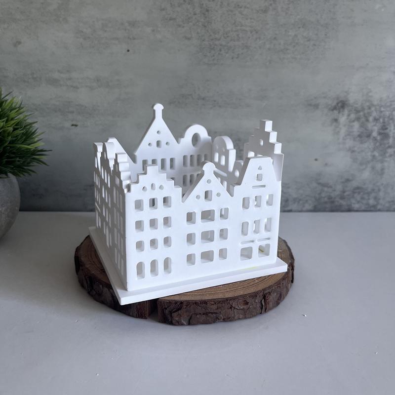 Silicone Candle Holder Mold House Shape Silicone Candle Stand Making Mold Craft Candlestick Molds for Making Epoxy Resin Candles