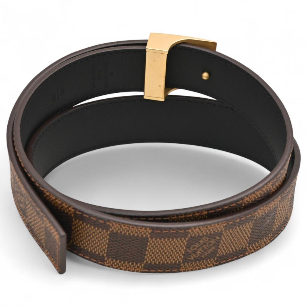 Auth LOUIS VUITTON Damier Ceinture Carre Belt 80/32 lv9818bf