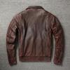 Chinese Size Vintage Genuine Leather Jacket Men Real Cowhide Air Force Flight Suit A2 Pilot Jacket Bomber Jacket Jaquetas Masculina