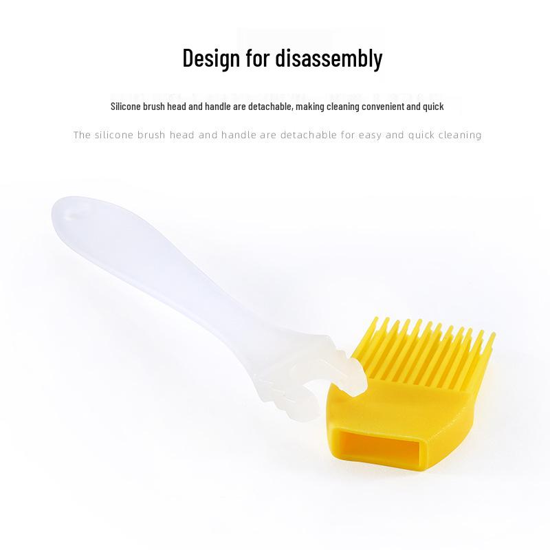 Silicone Detachable Oil & Seasoning Brush for BBQ & Cooking