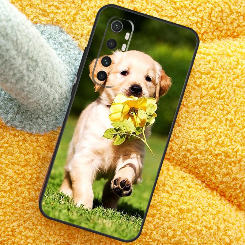 Goldener Retriever Hund Hülle Für POCO X3 X4 X5 F5 Pro M5s C40 F4 GT F3 Hülle Für Xiaomi 12T 11T Pro 12 13 Lite 12X