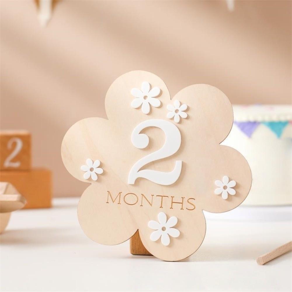 Calendar Baby Milestones Card Handmade Infant Birth Month Recording Card  Digital Photography