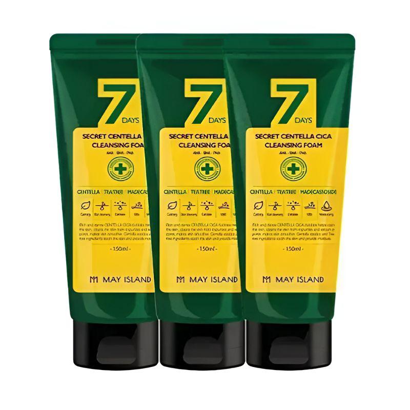 

MayIsland 7 Days Secret Centella Cica Очищающая пенка 150мл × 3