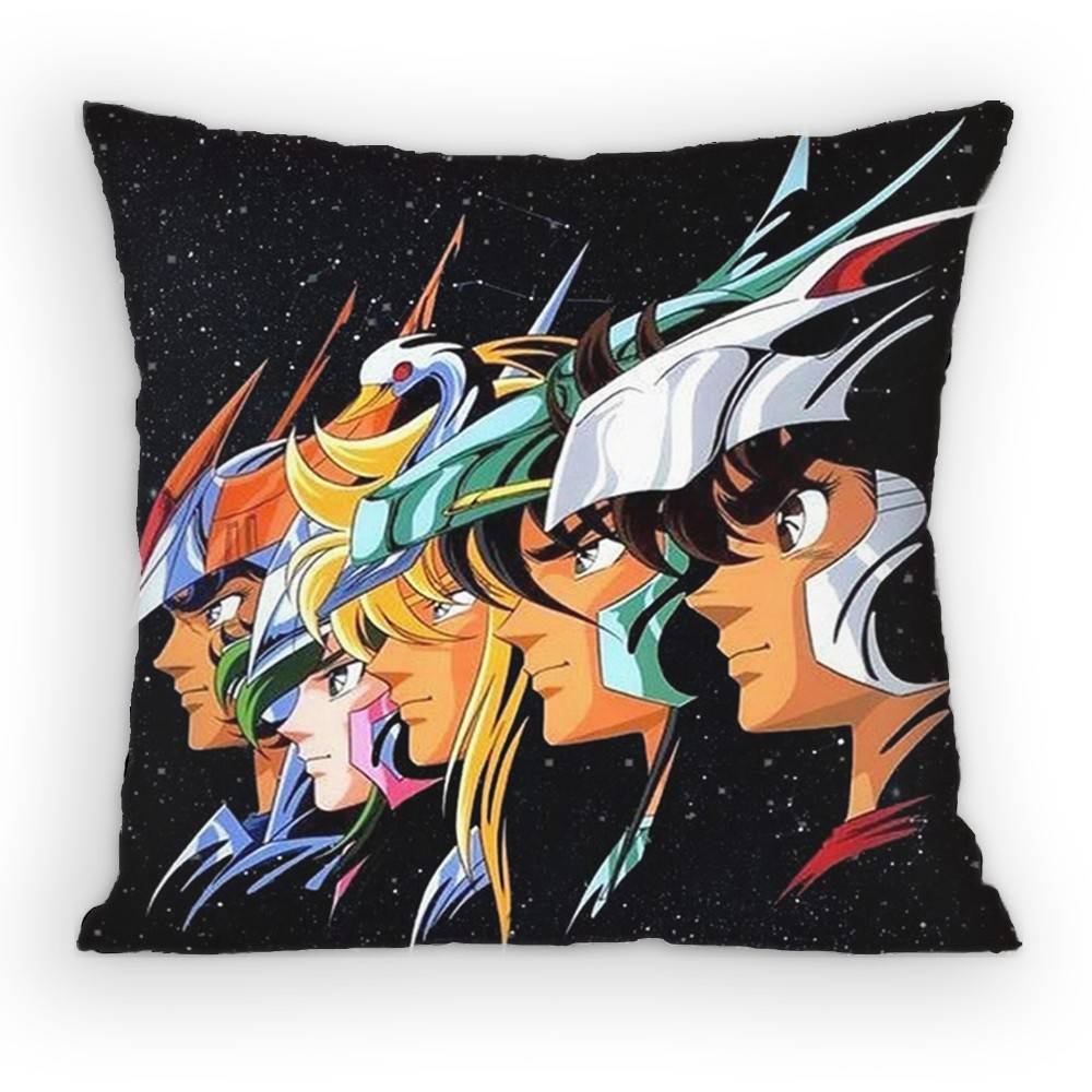 SSaint Anime SSeiyaS Pillow Case Antidustmite Pillowcase Invisible zipper silky Sofa cushion cover for bedroom