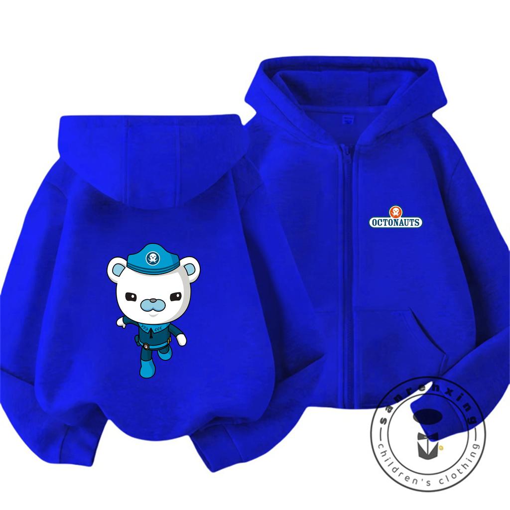 Octonauts Tweak And Dashi Zip Hoodie Boys Girls 3-14 Years Funny Crew Design Winter Casual Street Wear
