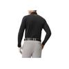 FILA Golf Series Comfortable Solid Color Pullover Stand Collar Long Sleeve T-Shirt Men Tops Deep-Black A11M515216F-BK