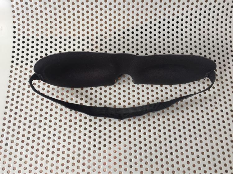Aviation 3D Black Sleep Mask for Men & Women: Personalized, Simple Design for Rest & Relaxation