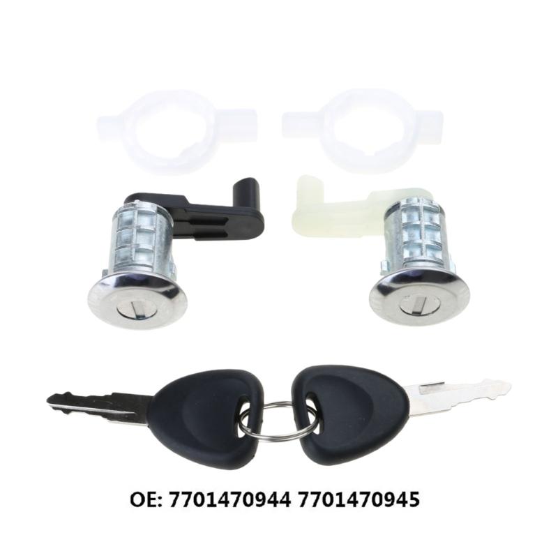 Door Lock Cylinder for MOVANO 98-16 7701470944 Door Locking Cylinder with 2 Key Replacement Accessories