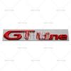 Car GT Line 3D Metal Chrome Zinc Alloy Emblem Car Badge Body Fender Adhesive Emblem for Peugeot GT RCZ 308 508 3008 5008