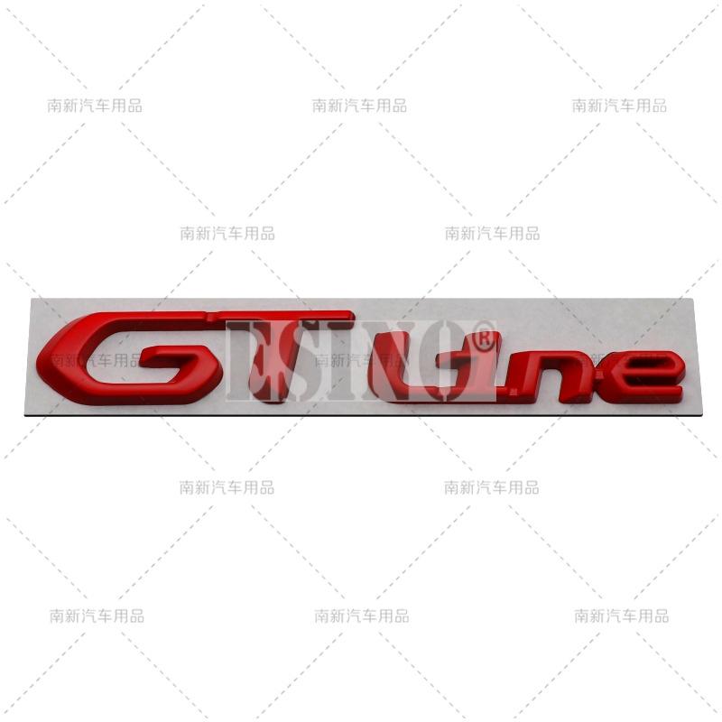 Car GT Line 3D Metal Chrome Zinc Alloy Emblem Car Badge Body Fender Adhesive Emblem for Peugeot GT RCZ 308 508 3008 5008