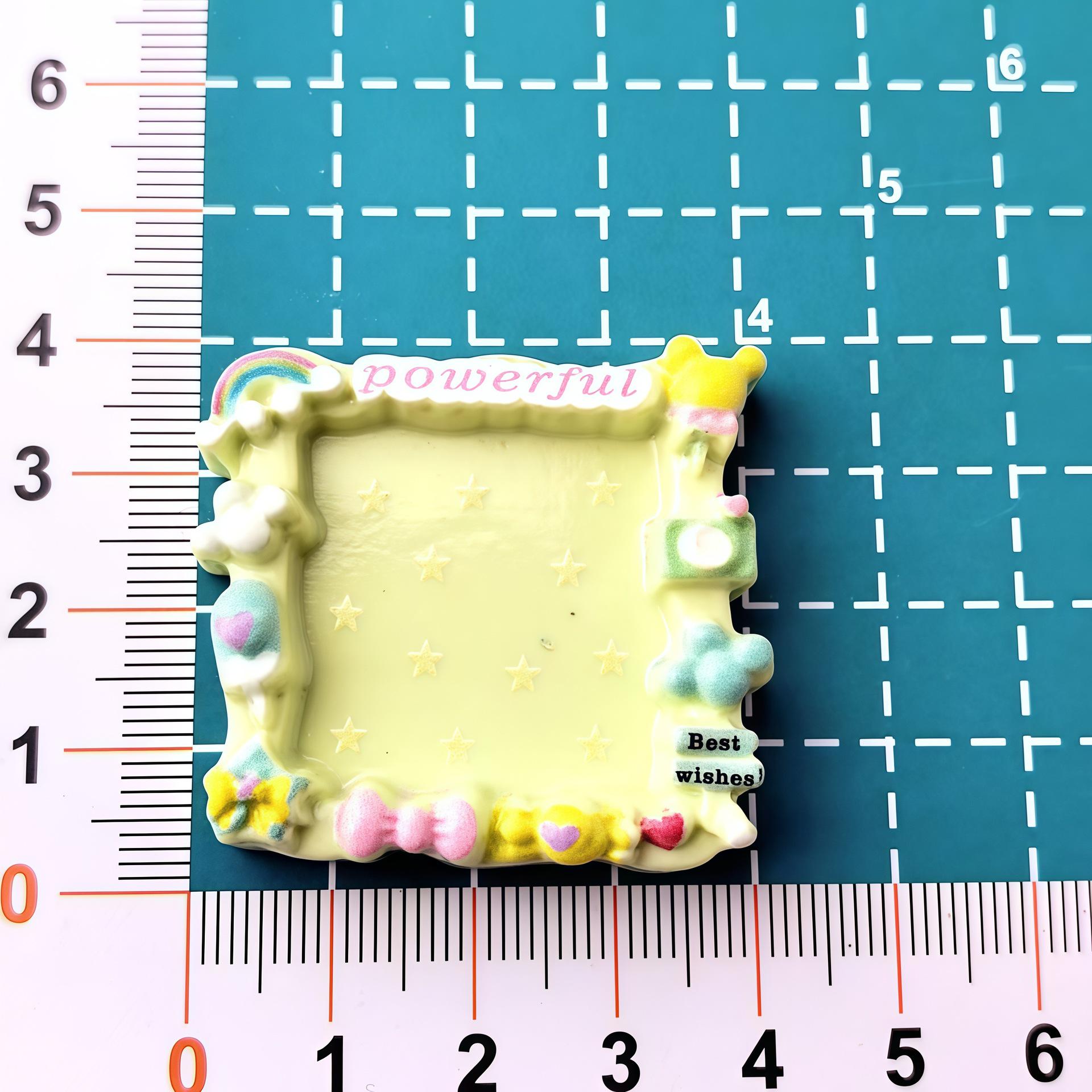 Cartoon DIY Photo Frame  Phone Case Resin Accessories - Handmade Ornaments  Refrigerator Magnets with Cream Glue Large