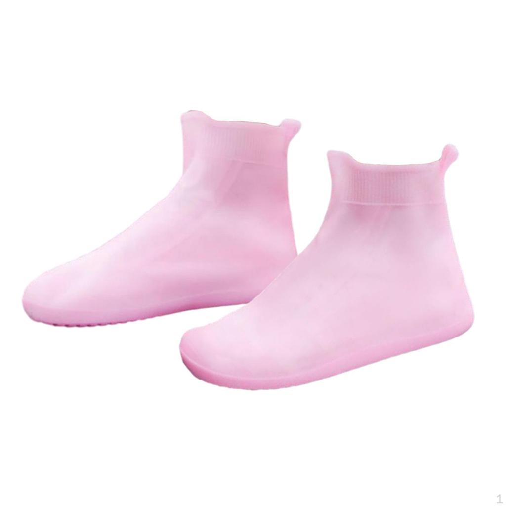 1 Pair Rain Shoe Covers Boots Reusable Shoes Protectors Snow Waterproof for