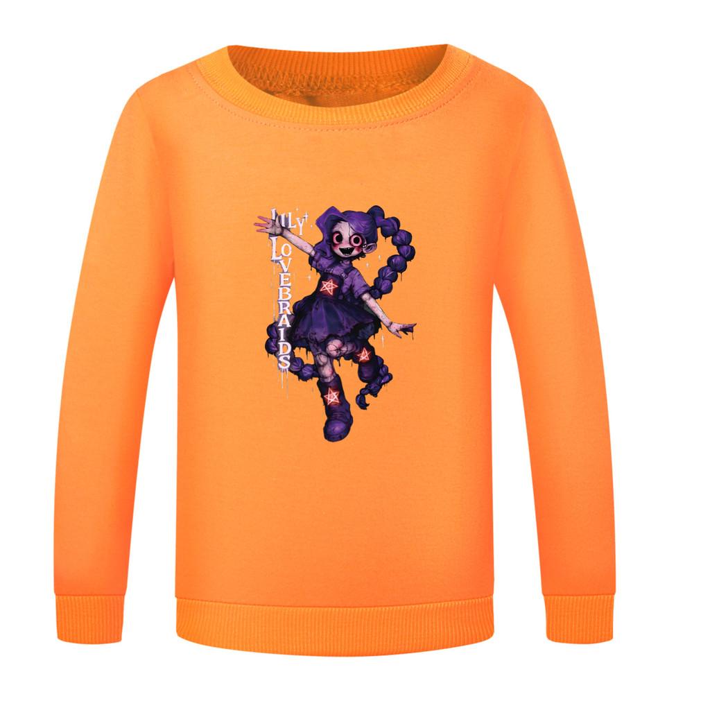 5583 Multi-color Girls Lily Lovebraids Printed Long Sleeves Sweatshirt Top