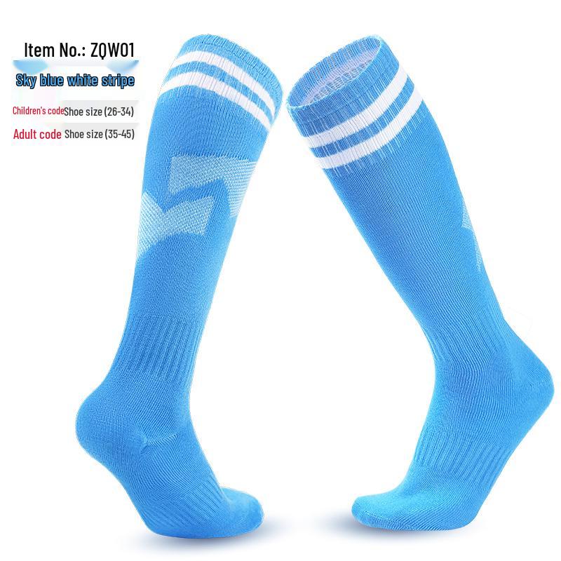 Thickened Non-Slip Long Tube Football Socks for Men & Women - Ideal for Training and Competition