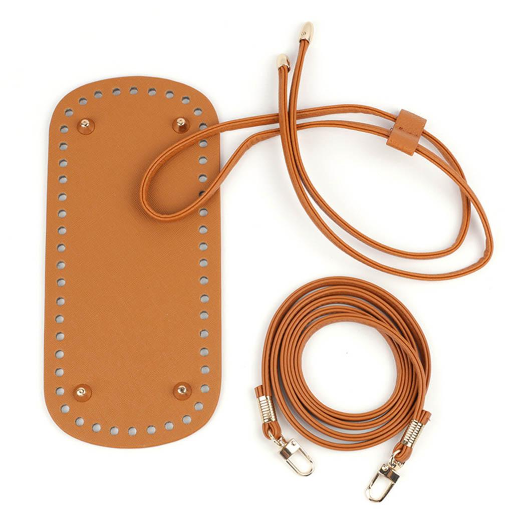 3 Packs Set PU Leather Bag Bottom DIY Purse Making Accessories Knitting Crochet Bags DIY Crochet Bucket Bag