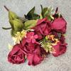 Silk Polish Artificial Rose Buds For Diy Wedding Decoration Props Photography