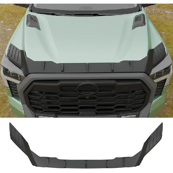 Hood Protector Compatible With 2014- Toyota Tundra Hood Shield TPE Hood Deflector Hood Guard For Tundra Accessories
