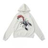 Sp5der Grafik Hoodie Unisex Oversized Baumwollpullover Mit 3D Puffdruck Streetwear Sweatshirt Teenager Erwachsene