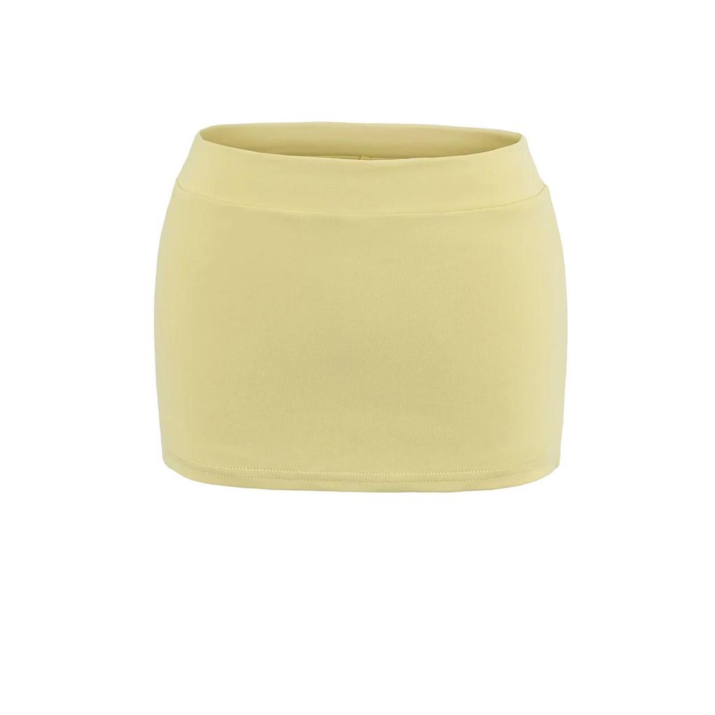 Pure Desire Women's Spring/Autumn Low-Waist Hip-Hugging Midi Skirt