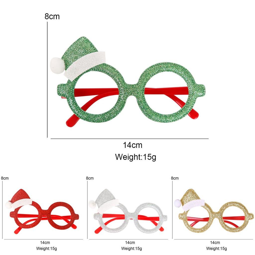Christmas Santa Whimsical Glasses In Cartoon Style Perfect For Holiday Celebrations