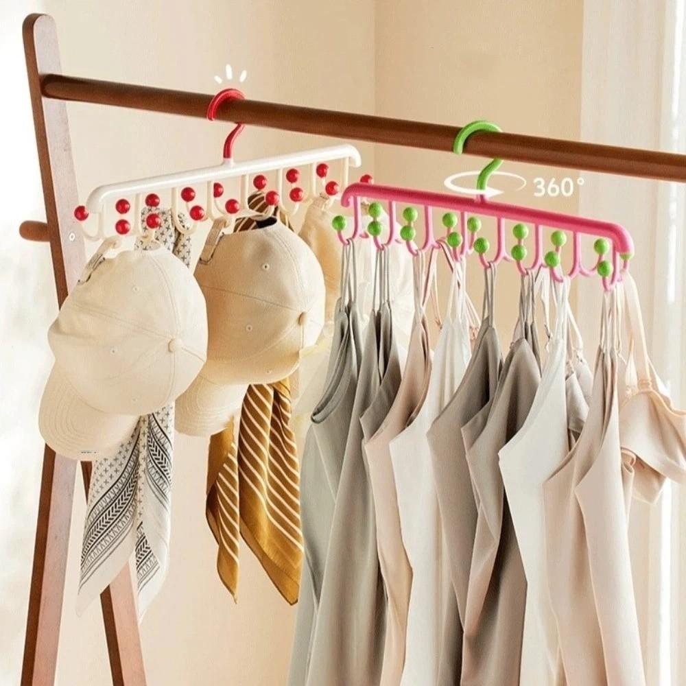 Dopamine Clothes Hanger Multifunctional Laundry Organizer Rack Rotating Hanger Home Balcony